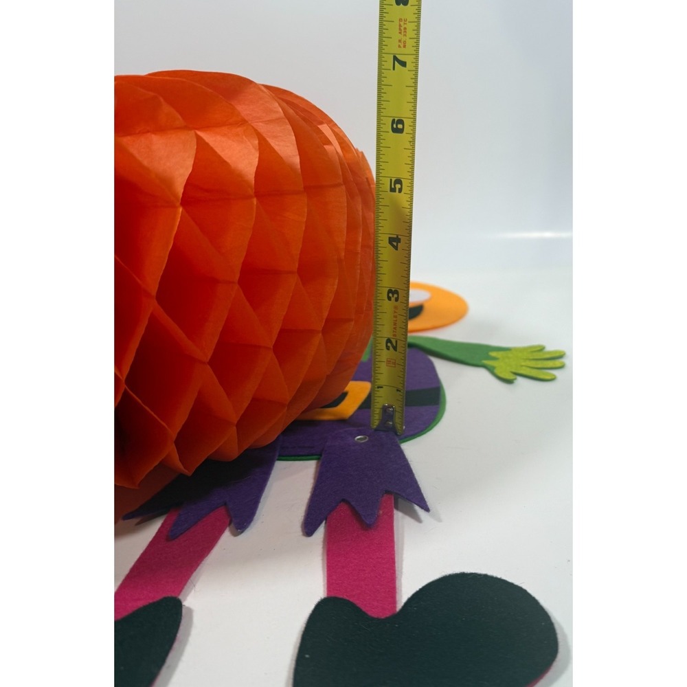 Unbranded Halloween Decor Set Multicolor Felt Scarecrow Pumpkin Trio - Picture 14 of 16